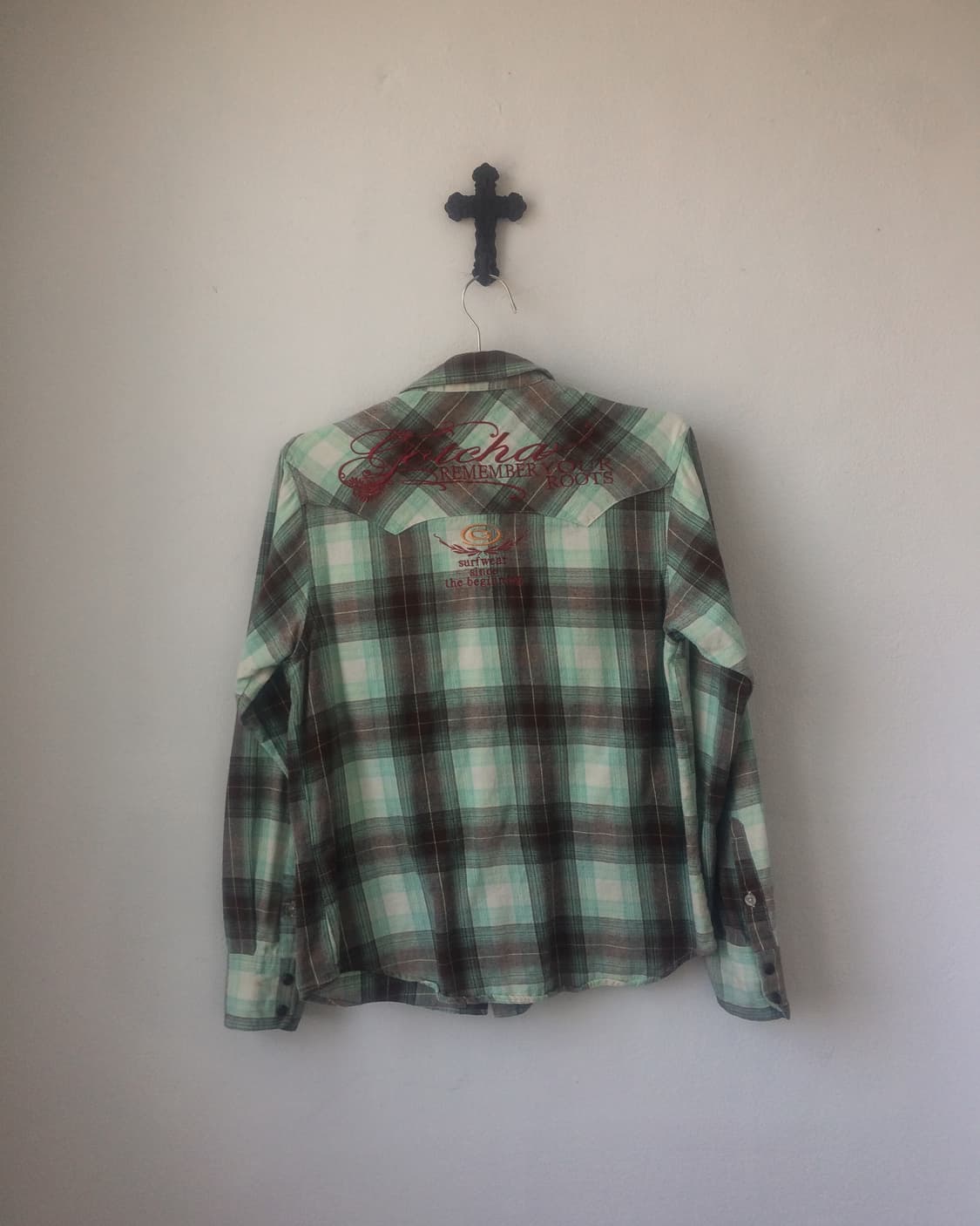 Gotcha check pattern shirt 상품이미지5