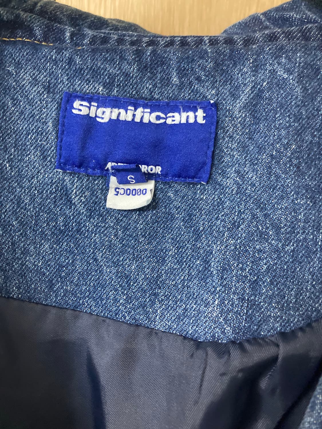 아더에러 시그니피컨트 TRS 태그 후드 워크 자켓 01 블루 S 상품이미지3