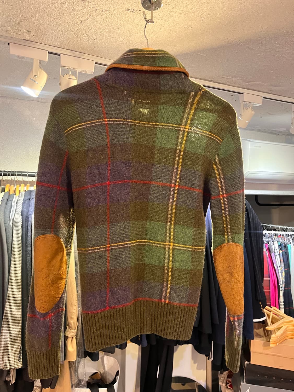 폴로 랄프로렌 메리노울 체크 니트 상품이미지2