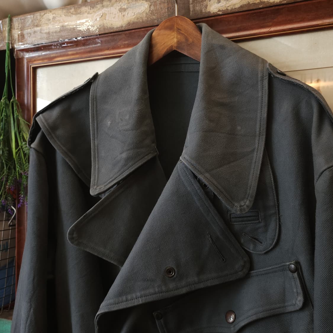 1940s 영국군 오리지널 디스패치 모터사이클 코트 그레이 컬러 상품이미지3