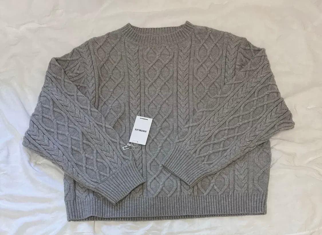 [미 시착 새 상품] 돈비레잇 소프트 케이블 니트(남녀공용) 상품이미지6