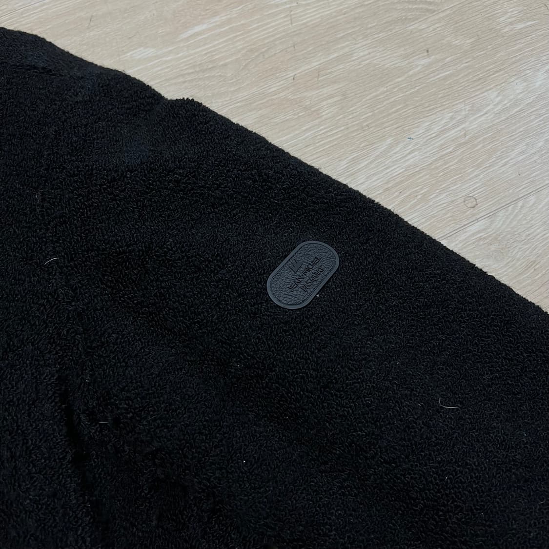 장 미쉘 바스키아 공용 와펜 카라 뽀글이 후리스 자켓 [블랙] M/95 상품이미지5