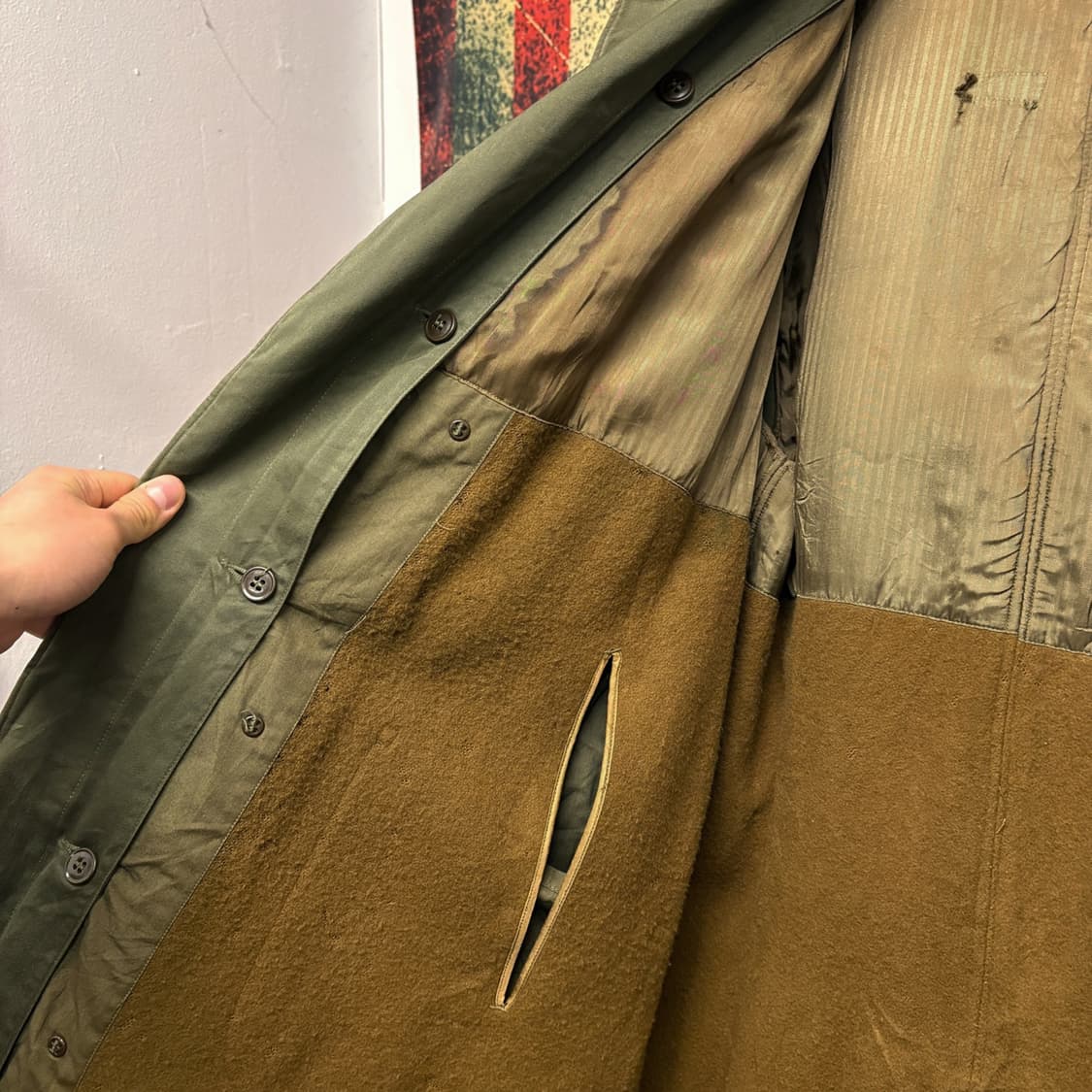 40s 오리지널 밀리터리 한국전쟁 미군장교 코트 1946년 모델 N439 상품이미지6