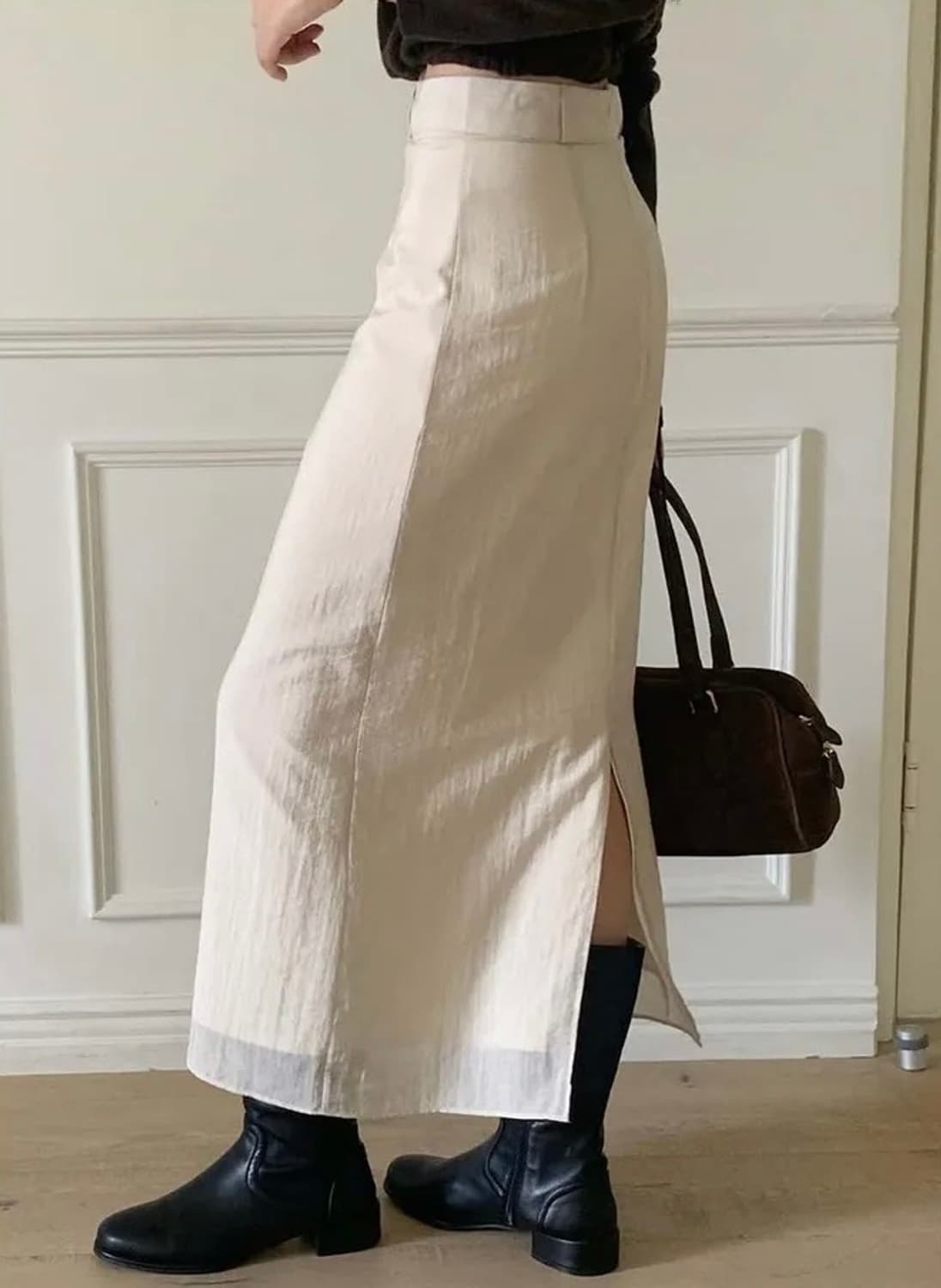 레이어드 롱스커트m 상품이미지5