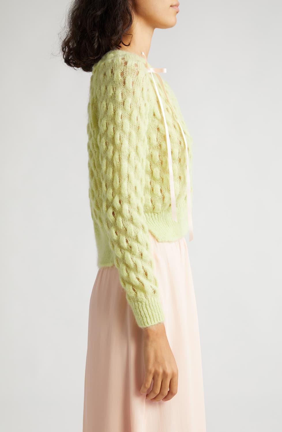 Simone Rocha 시몬로샤 보우 디테일 리본 가디건 상품이미지4