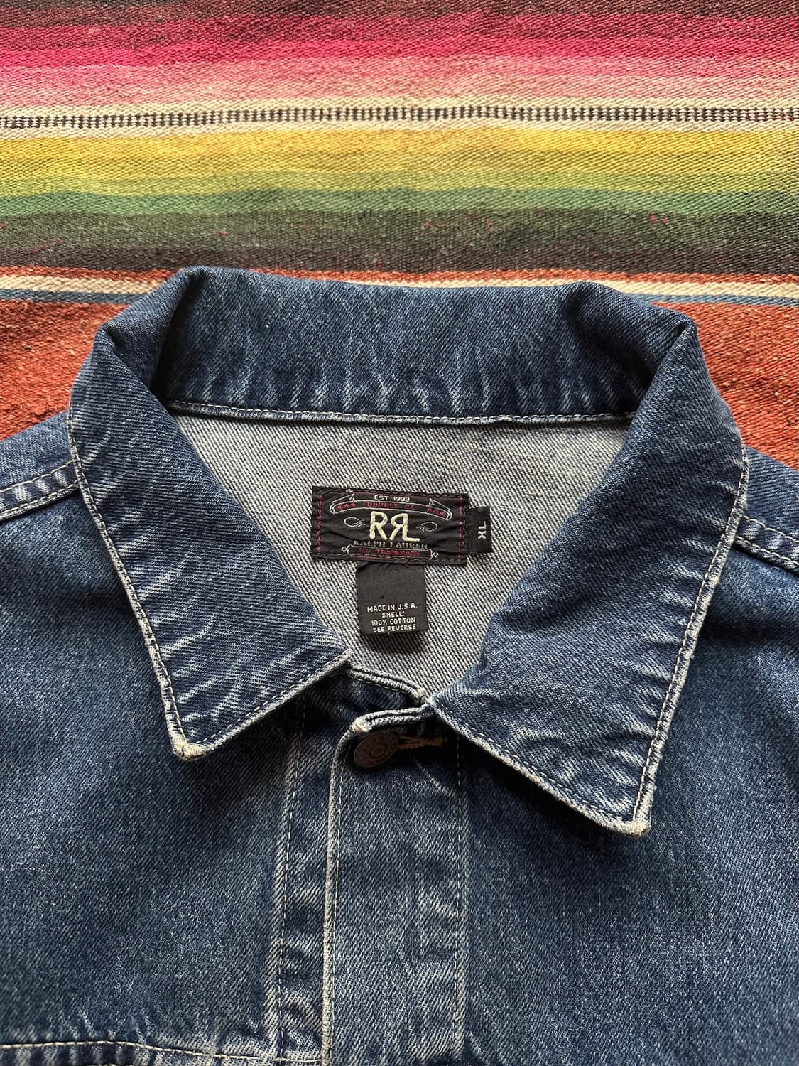 90s USA 빈티지 더블알엘 RRL 2세대 데님 자켓 상품이미지5