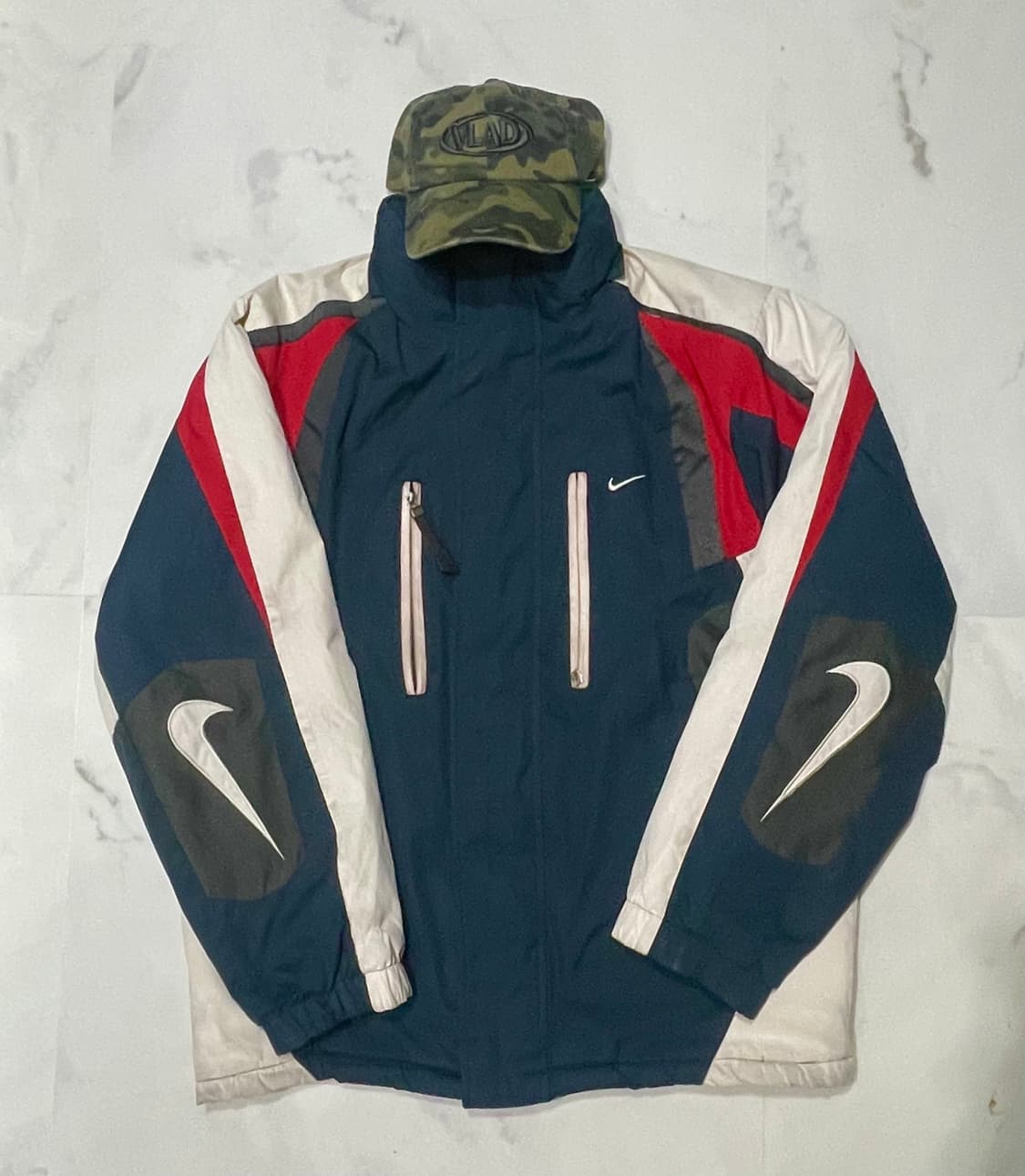 90‘s NIKE 올드스쿨 배색 자켓 상품이미지1