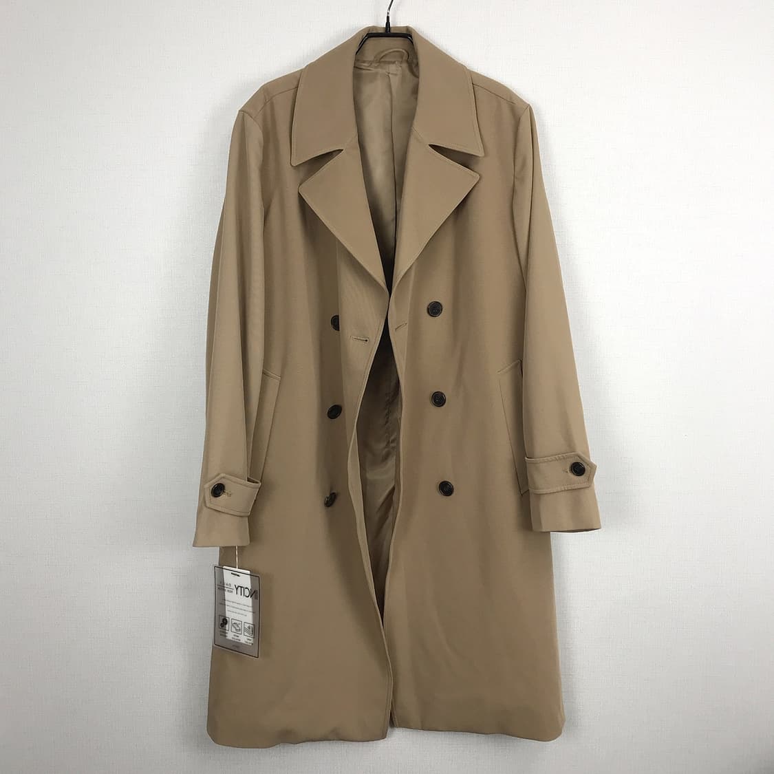 지오지아 ZIOZIA 세미오버핏 더블 트렌치코트 남성95 상품이미지2