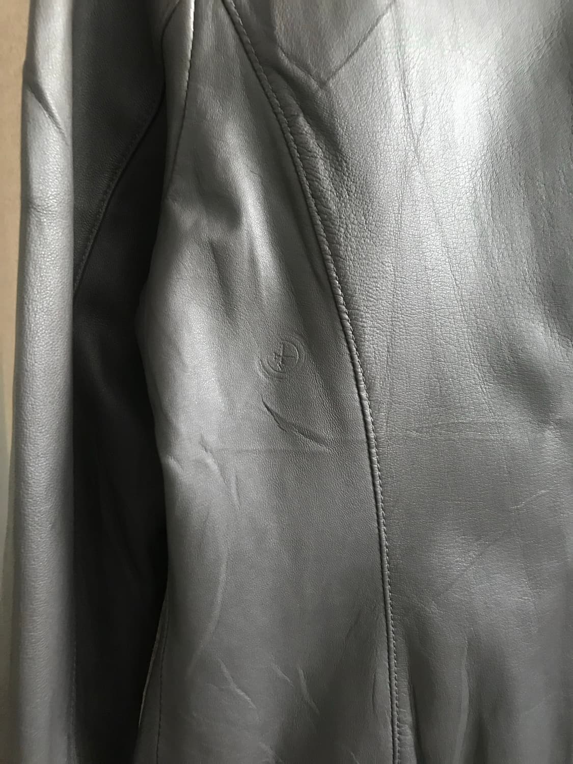 vintage slim fit leather jacket 상품이미지9