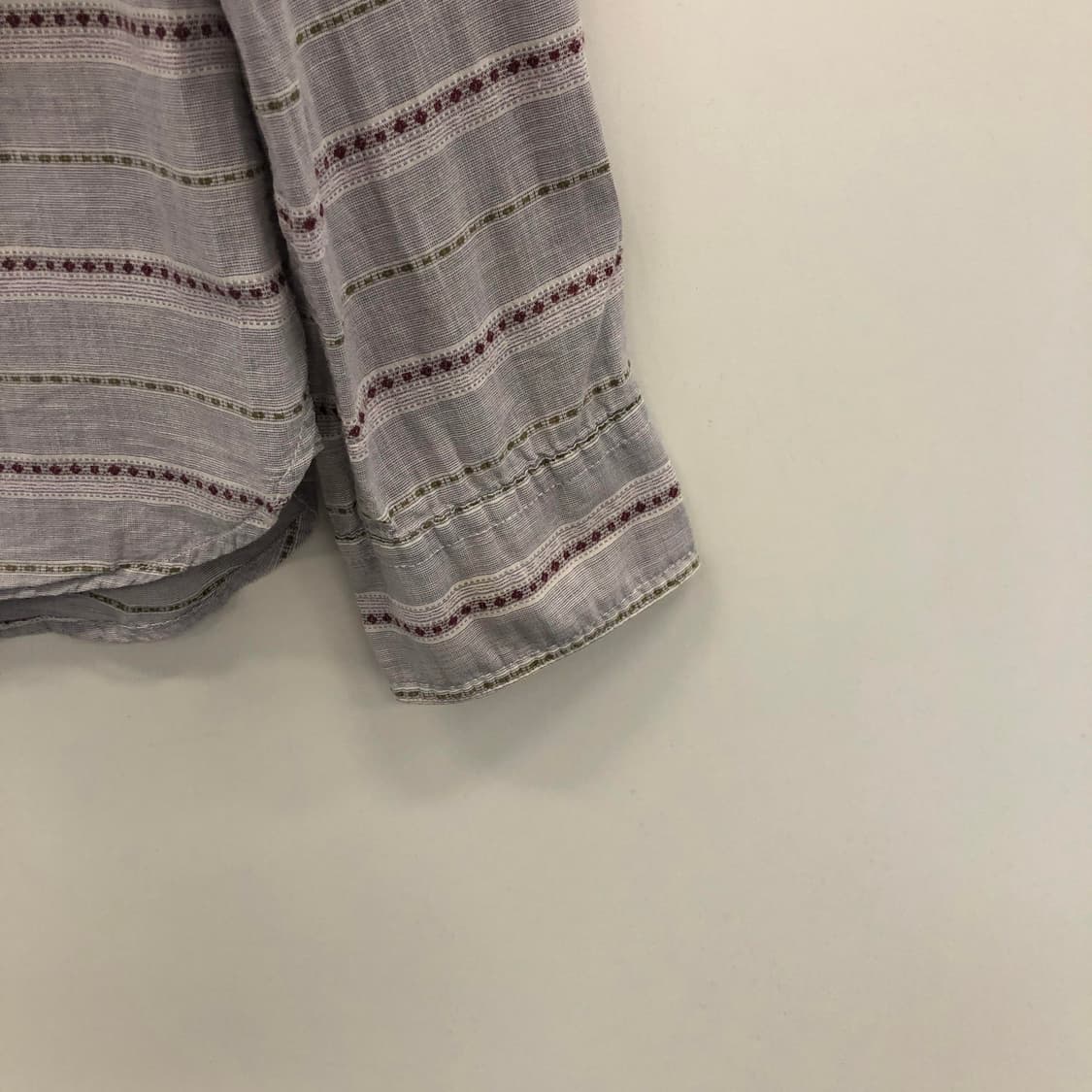 시리즈 자수로고 하계코튼 패턴셔츠 95-100 상품이미지3