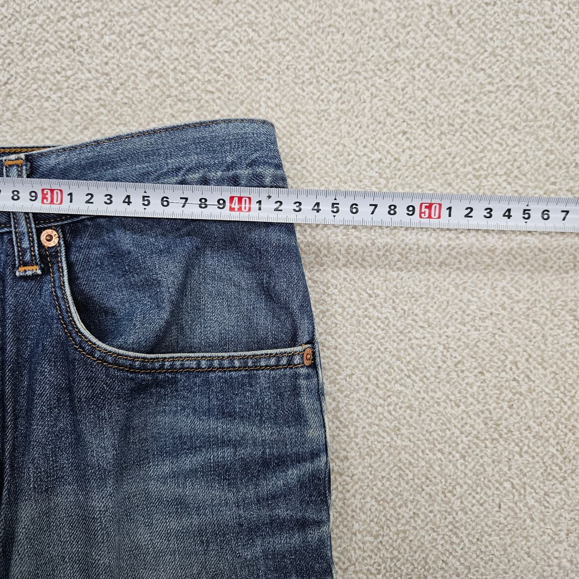 [86-102] 리바이스 OT206 데님 중청 워싱 팬츠 1210J1 상품이미지6