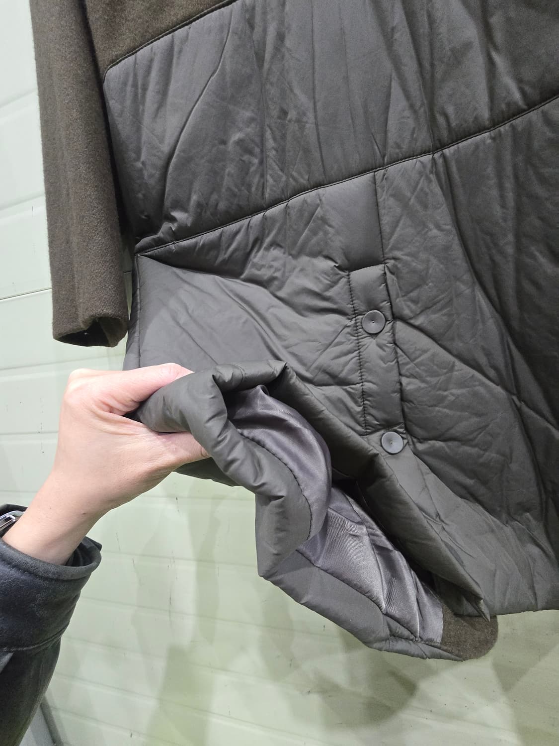 ENFOLD 엔폴드 배색 롱 코트 상품이미지7