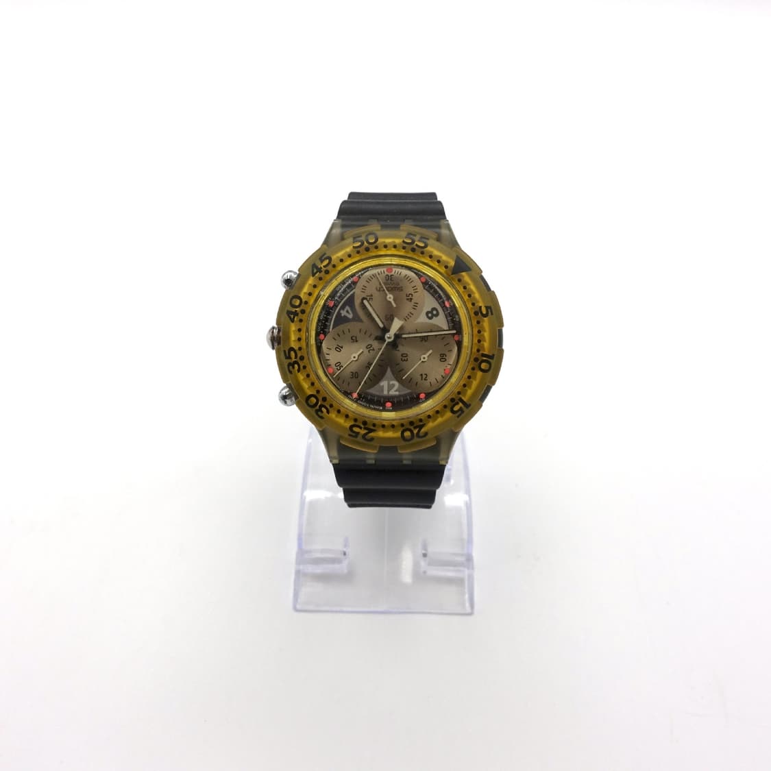SWATCH 스와치 onda nera 아쿠아 크로노 빈티지 스와치 시계 상품이미지2