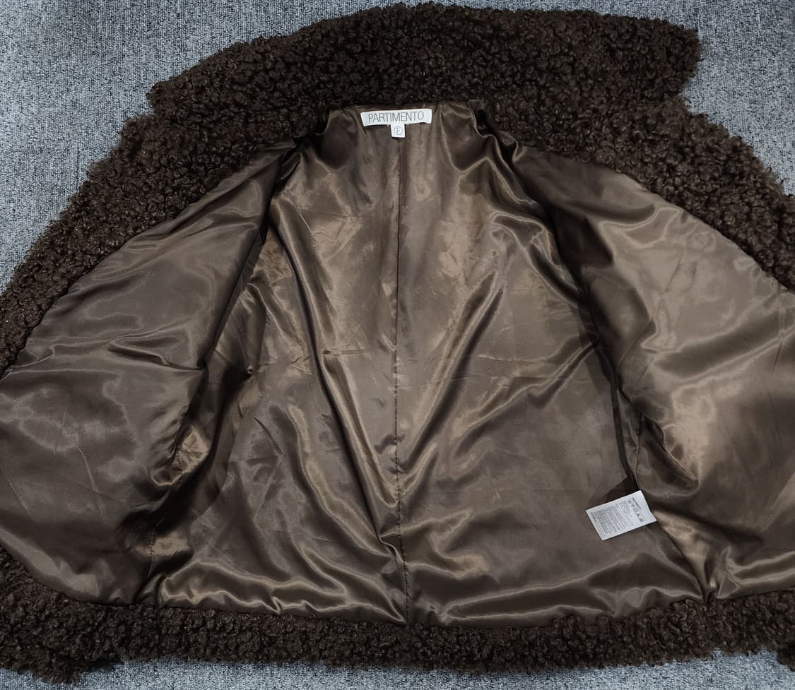 파르티멘토 와이드 카라 플러피 퍼 자켓 F 상품이미지3