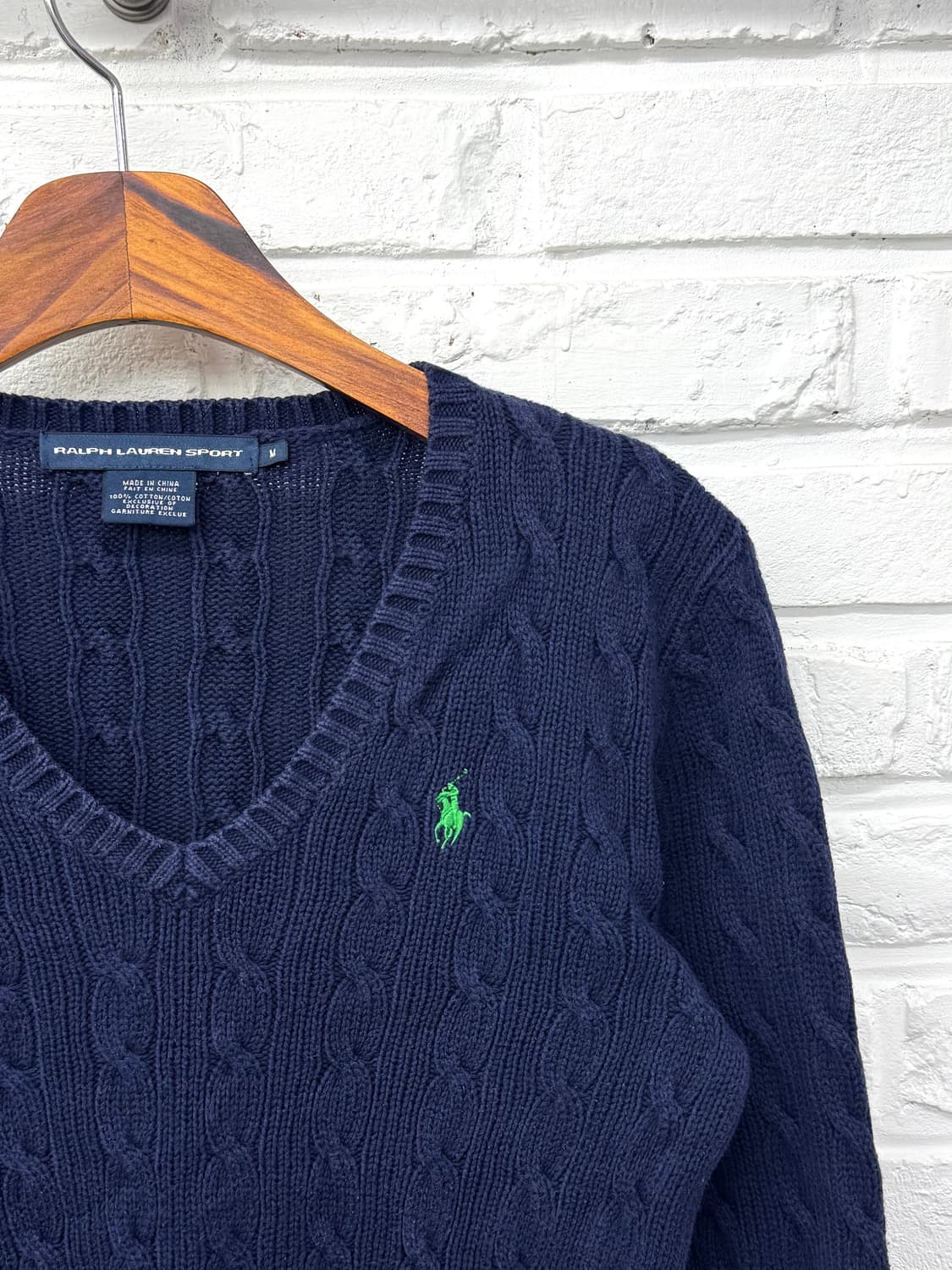 폴로 스포츠 네이비 꽈베기 니트 상품이미지4