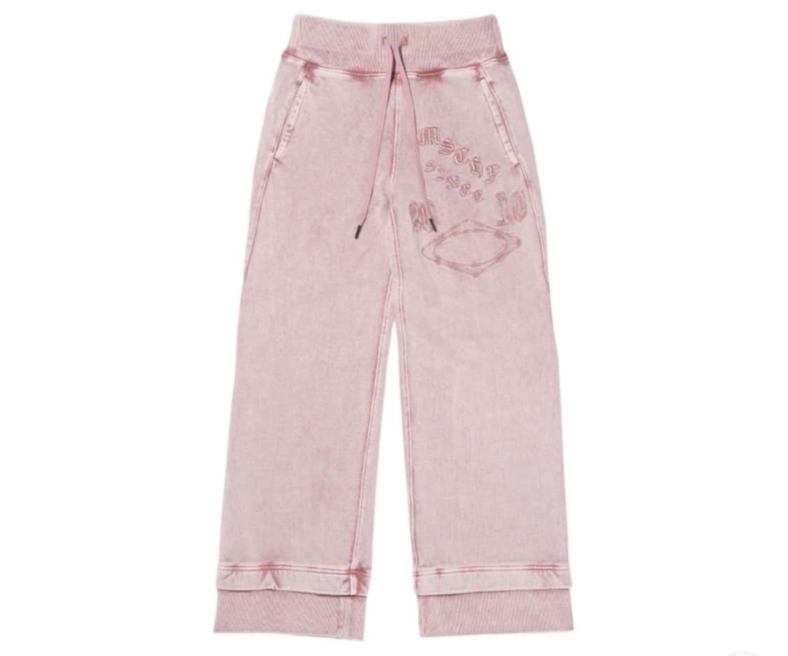 미스치프 밴딩 스웨트 팬츠 워시드 브라운 상품이미지1