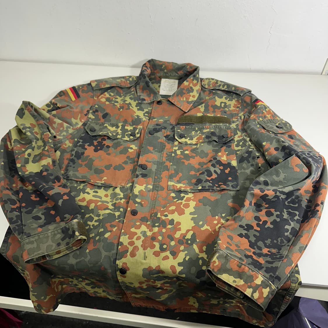 100 독일군 플렉탄 밀리터리 야상 셔츠 상품이미지2