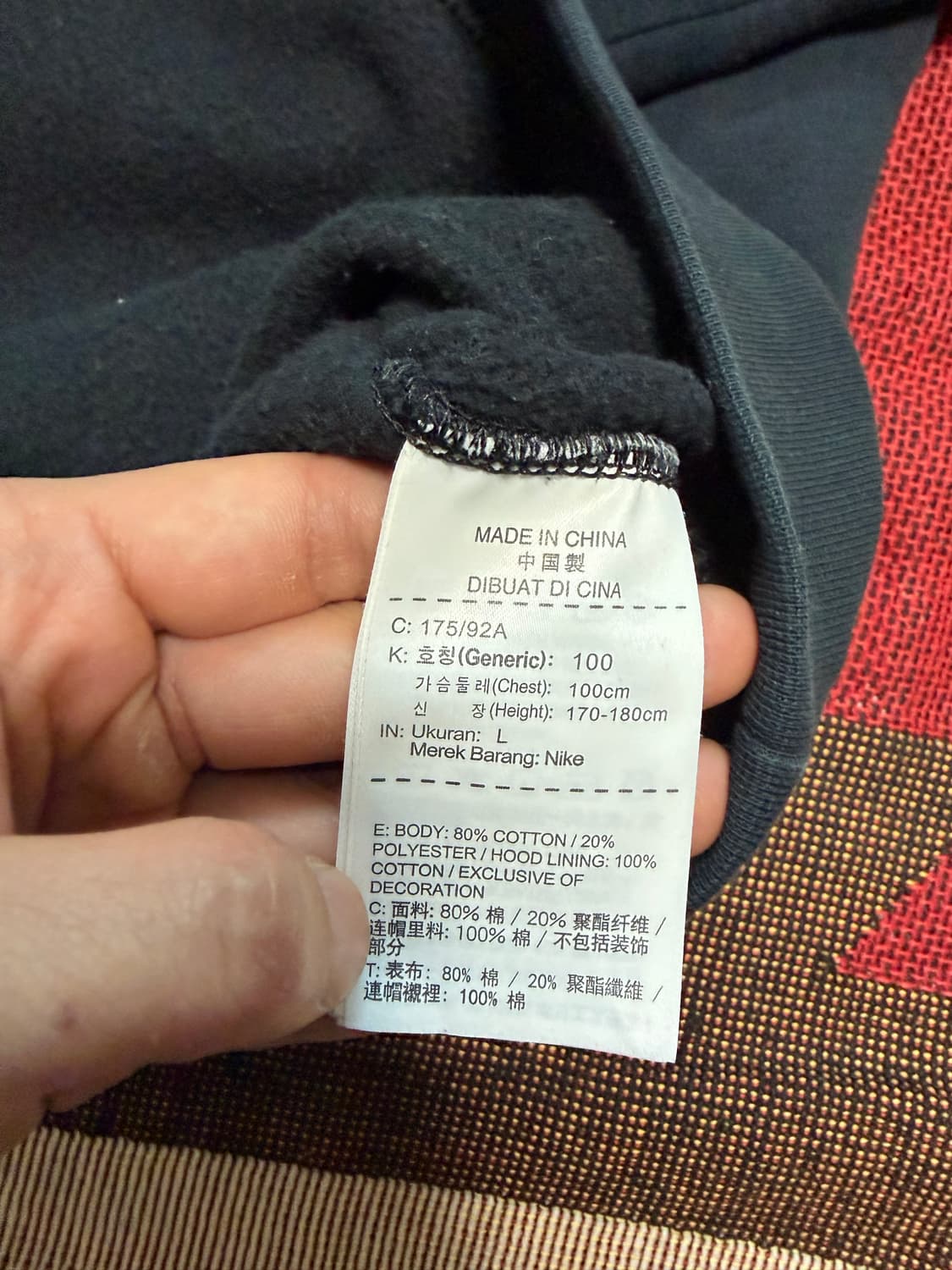 L) 나이키 후드티 블랙 상품이미지6