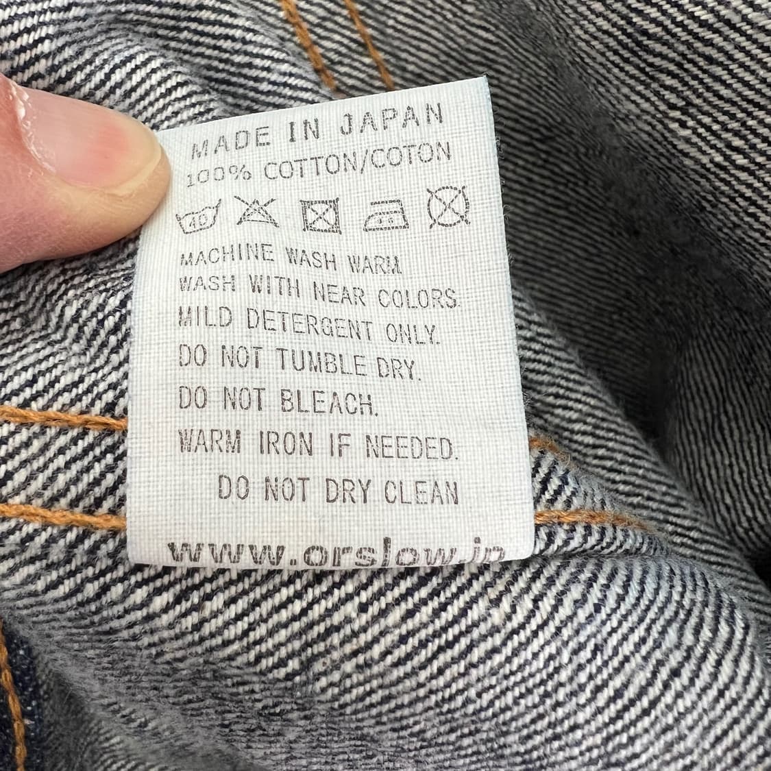 orSlow 데님 트러커 자켓 상품이미지6