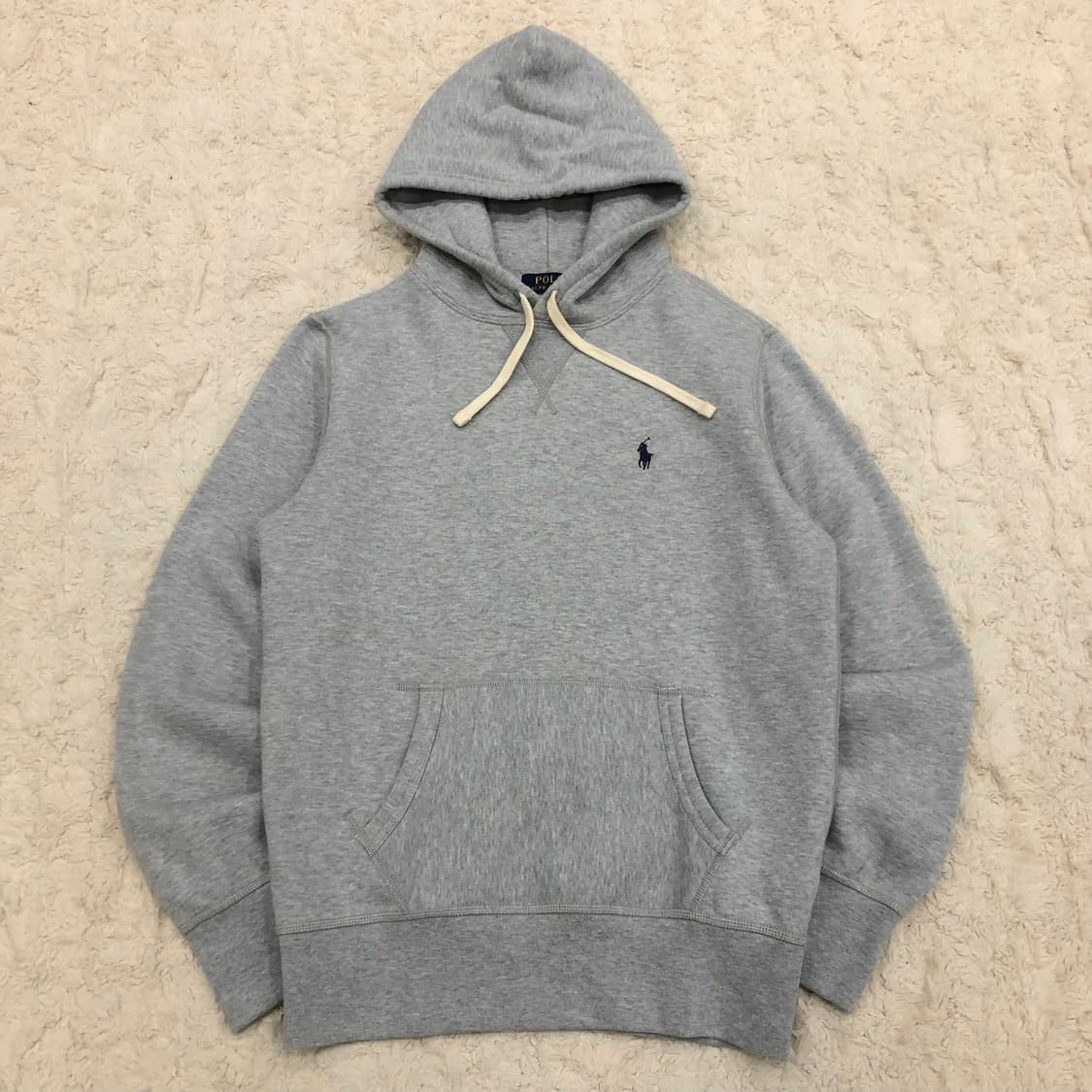 폴로 랄프로렌 그레이 기모 후드티 상품이미지1