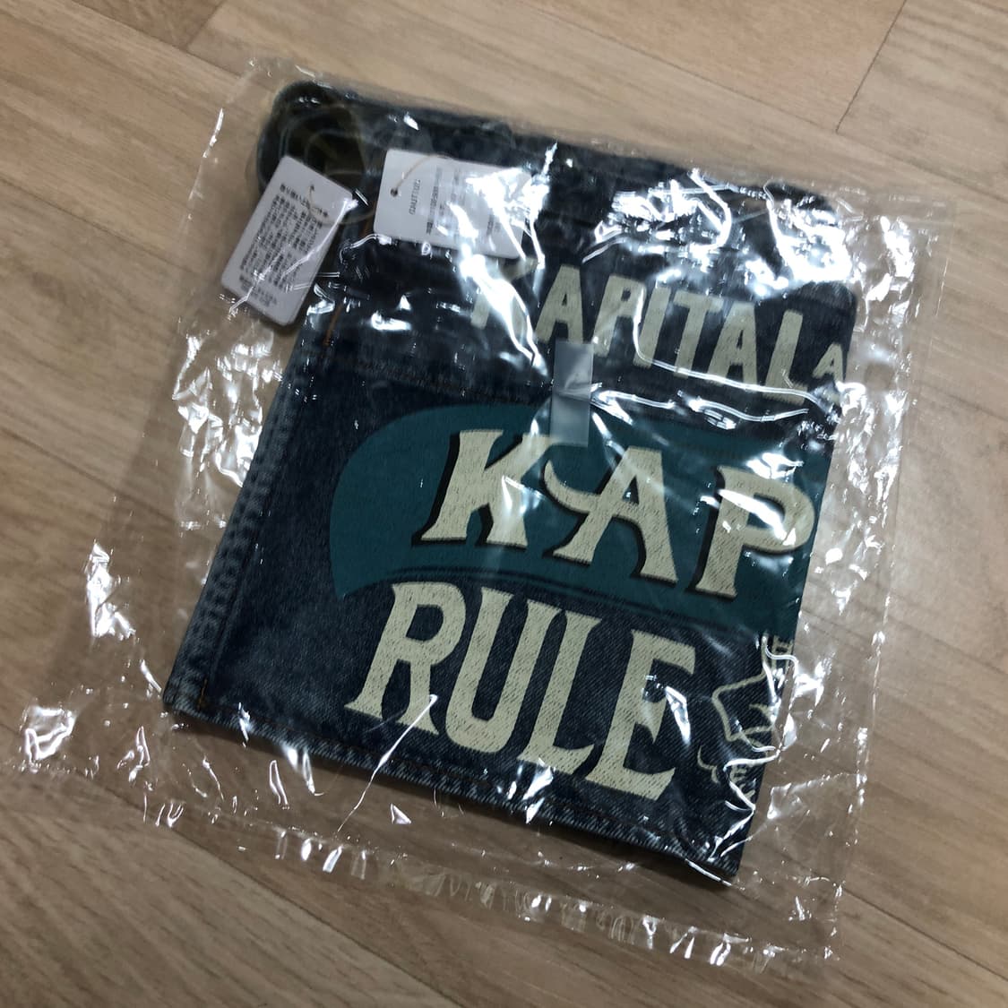 캐피탈 13온즈 데님 디스트레스드 쇼츠 에이프런 상품이미지2