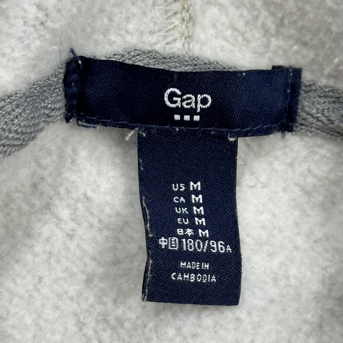 GAP 갭 오리지널 시그니쳐 루즈핏 후드티 그레이 M 상품이미지5
