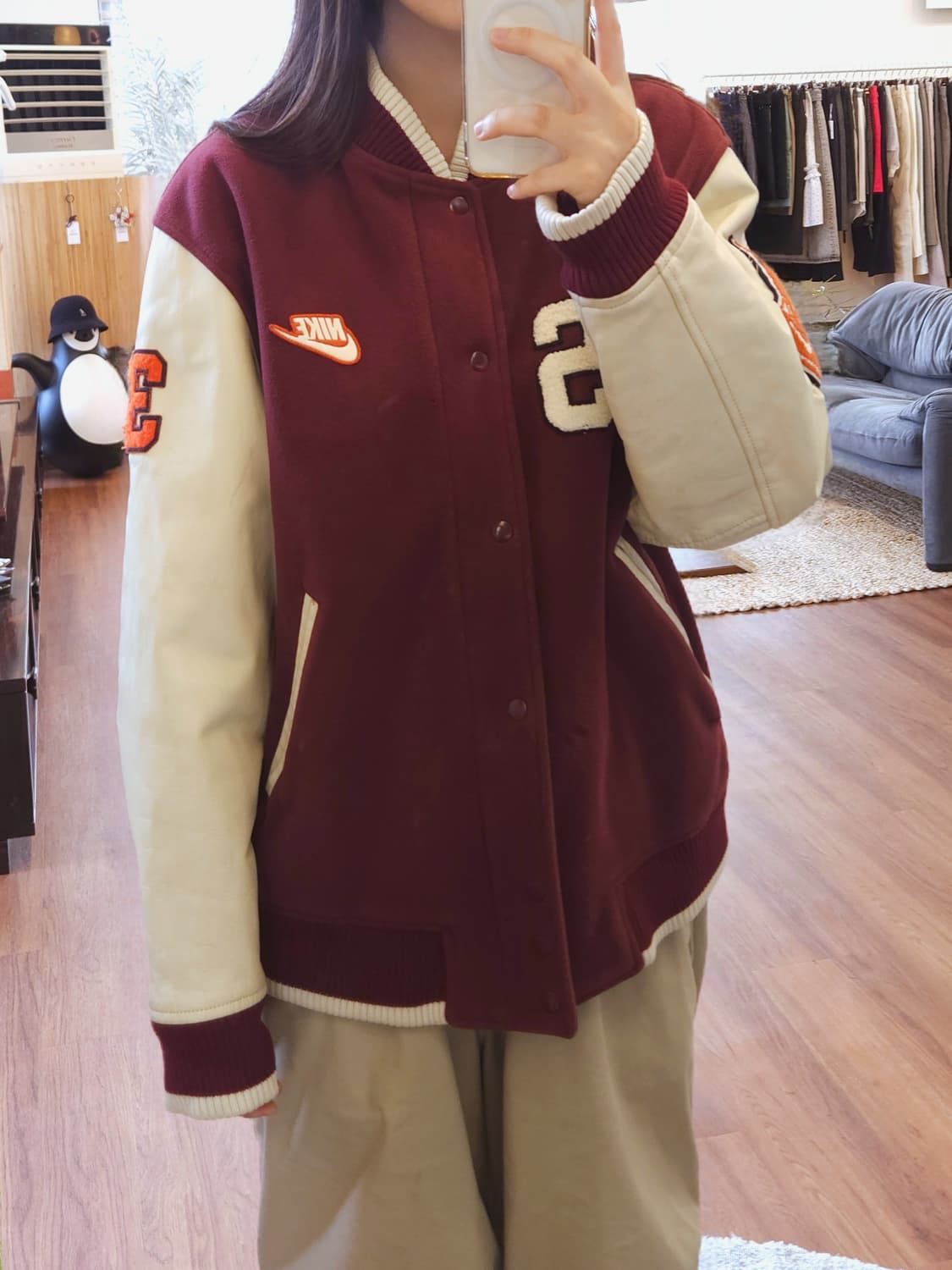 나이키 빈티지 00s 암레더 바시티 자켓 상품이미지5