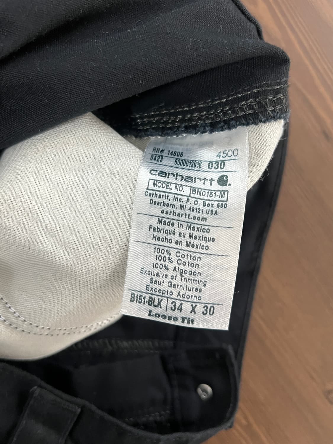 Carhartt 칼하트 루즈핏 카펜터 워크 팬츠 상품이미지6