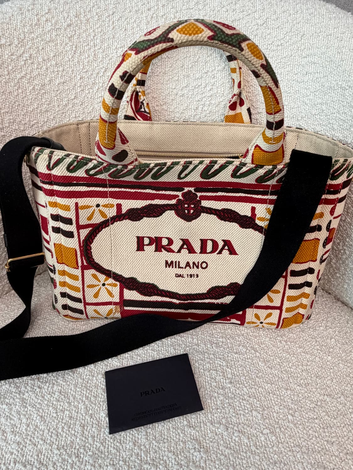 프라다 카나파 캔버스토드백 상품이미지1