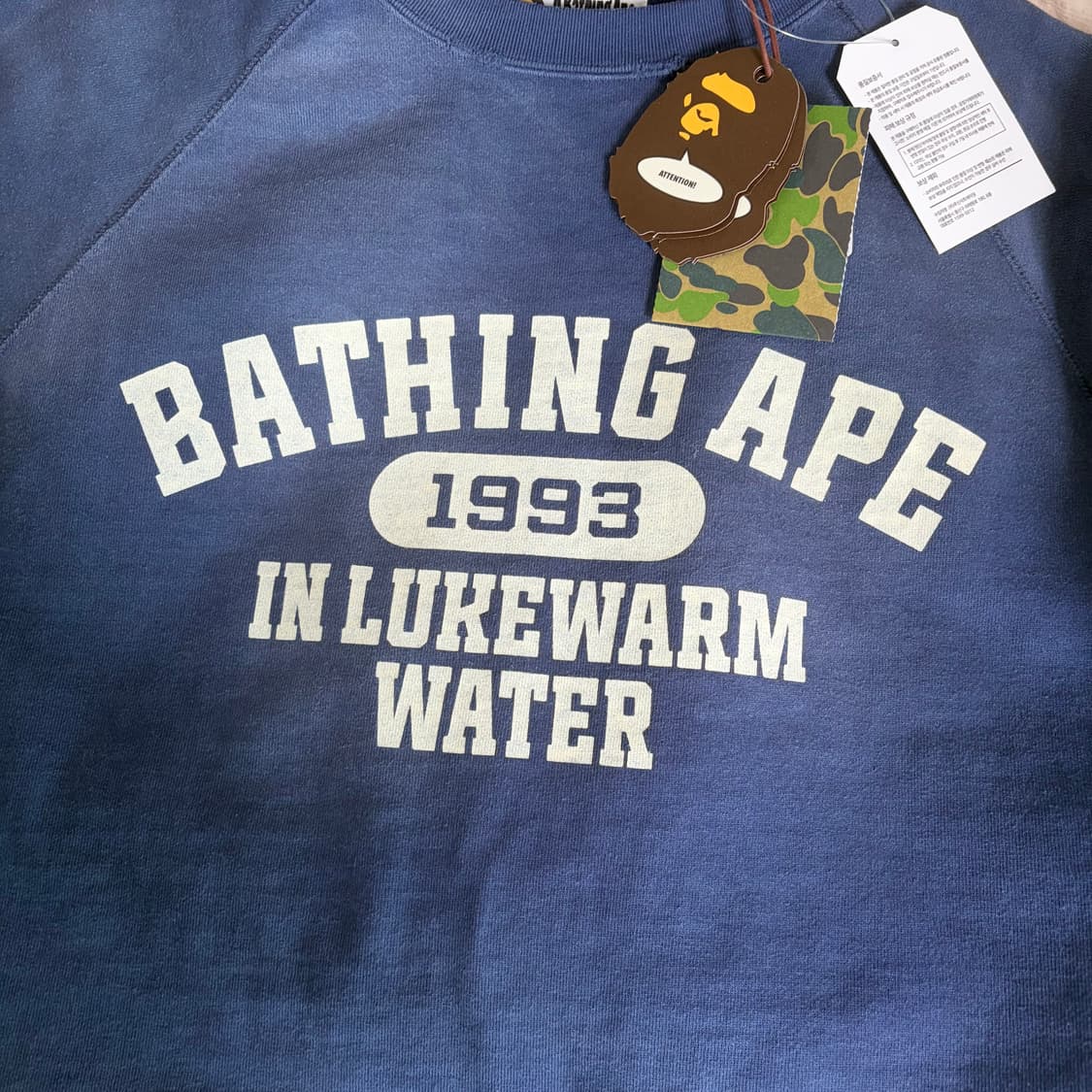 베이프 bape 디스트로이 워시드 스웨트셔츠 맨투맨 L 상품이미지2