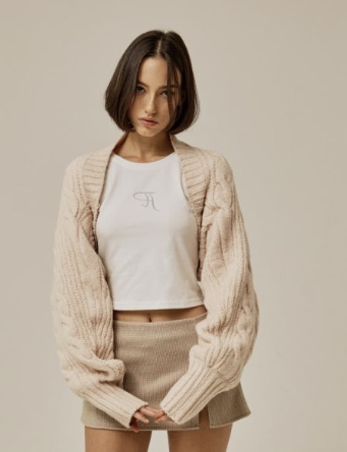 쓰리타임즈 버니볼레로 핑크 상품이미지2