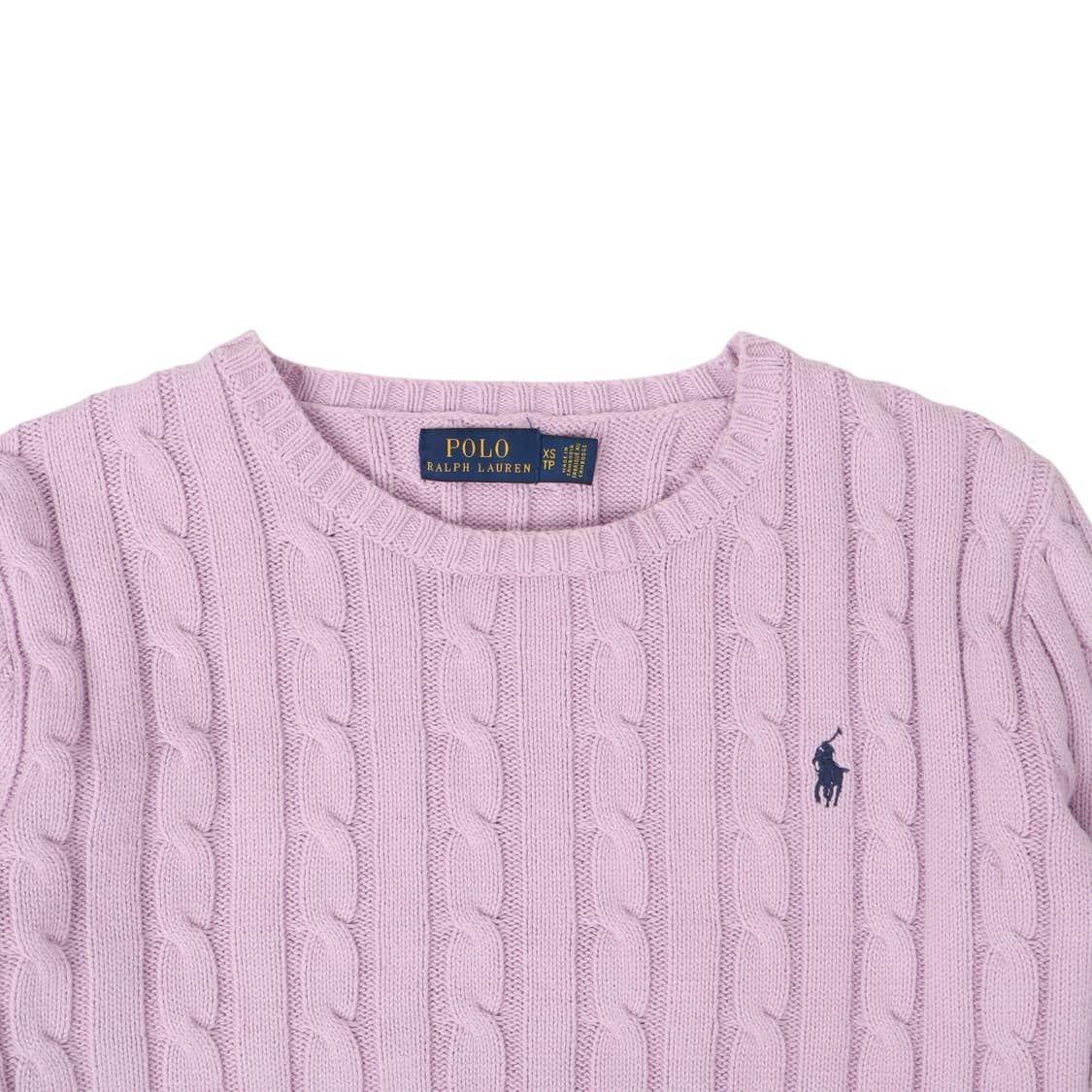 폴로 랄프로렌 라이트 퍼플 케이블 니트 상품이미지2