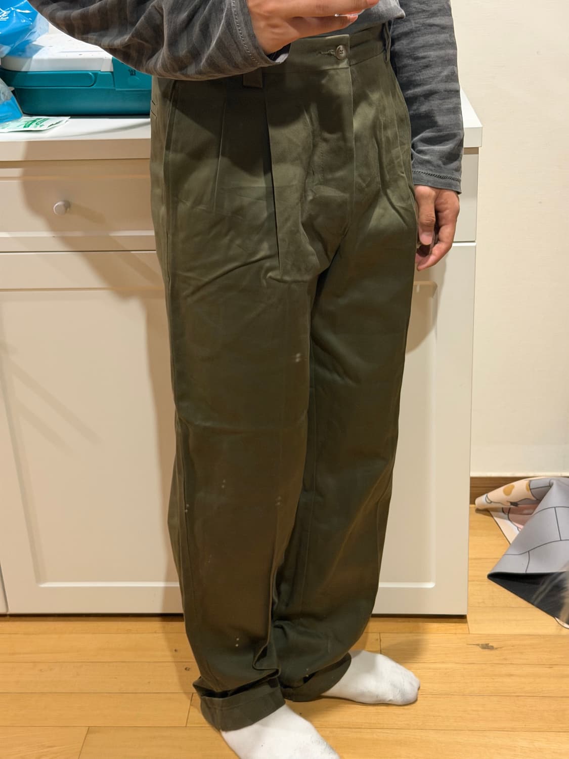 80‘s 리바이스 유로 컬리지 치노팬츠 made in Italy 상품이미지2