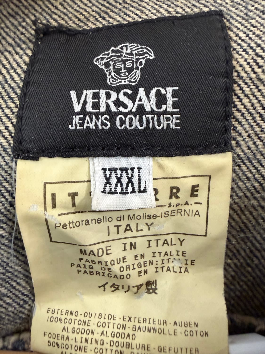 베르사체 웨스턴 트러커 데님 자켓 상품이미지5