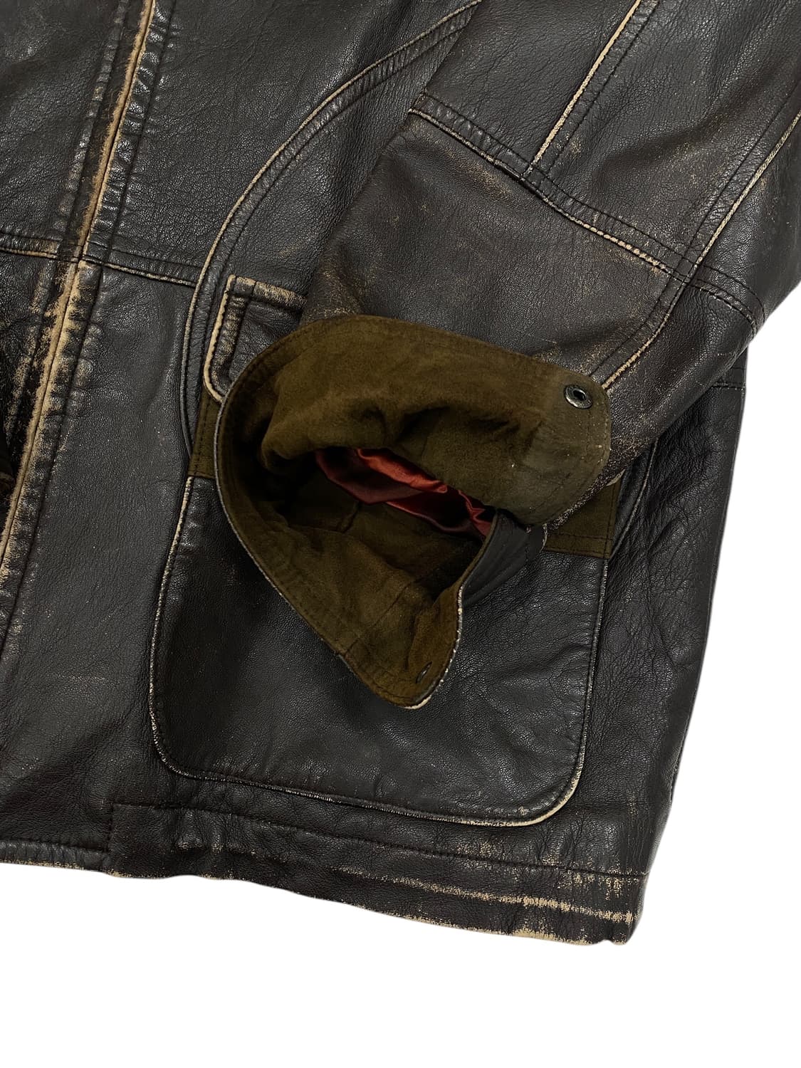 90's Adolfo Dominguez 레더 자켓 상품이미지5