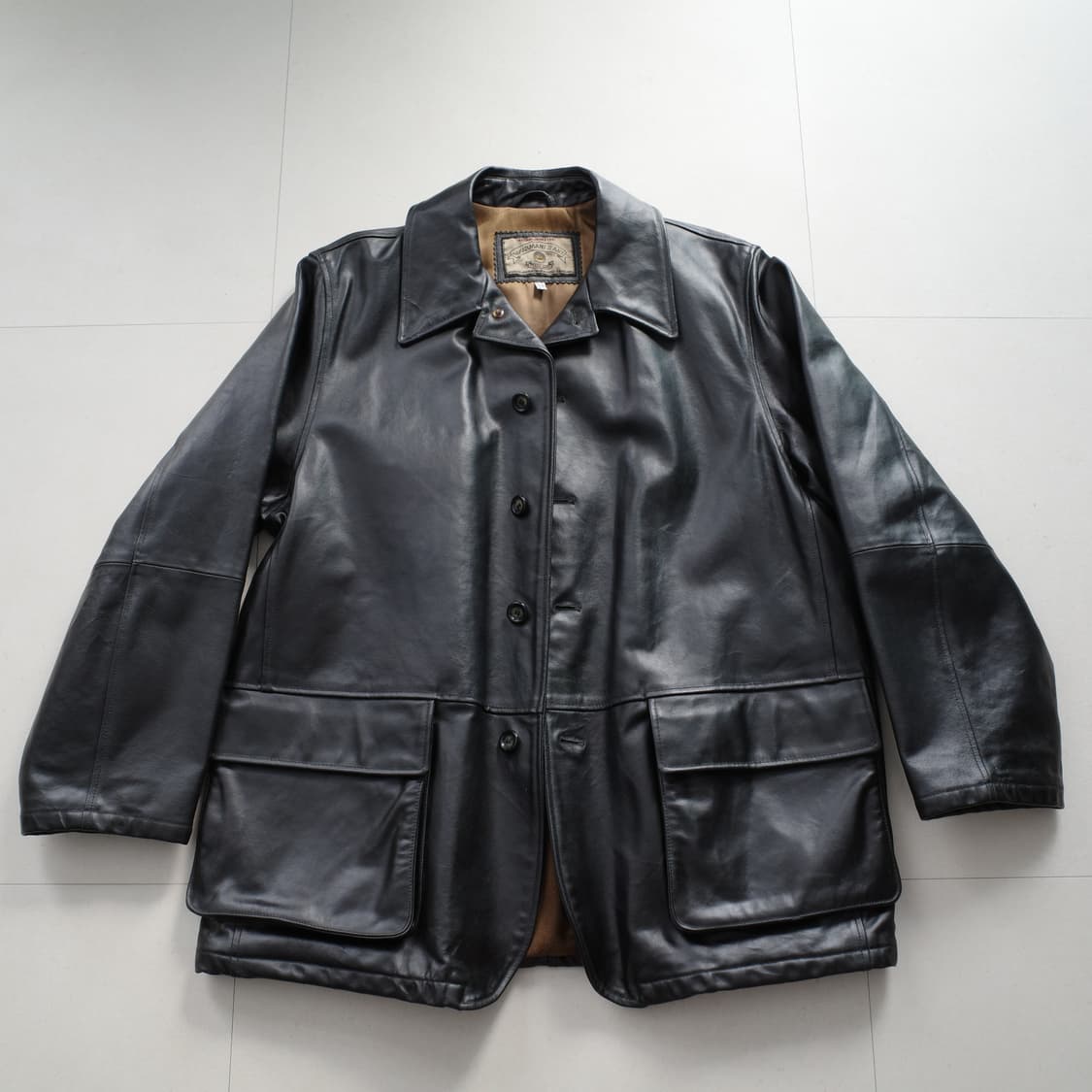 Armani 알마니 아르마니 가죽 레더 코트 상품이미지1