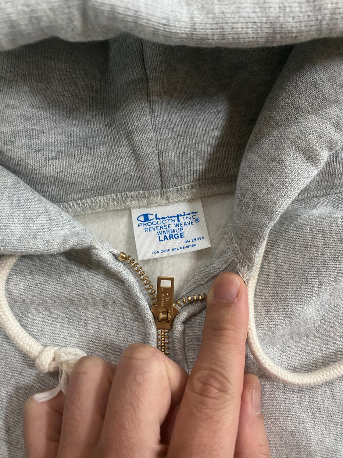 챔피온 블루택 후드집업 L 상품이미지2