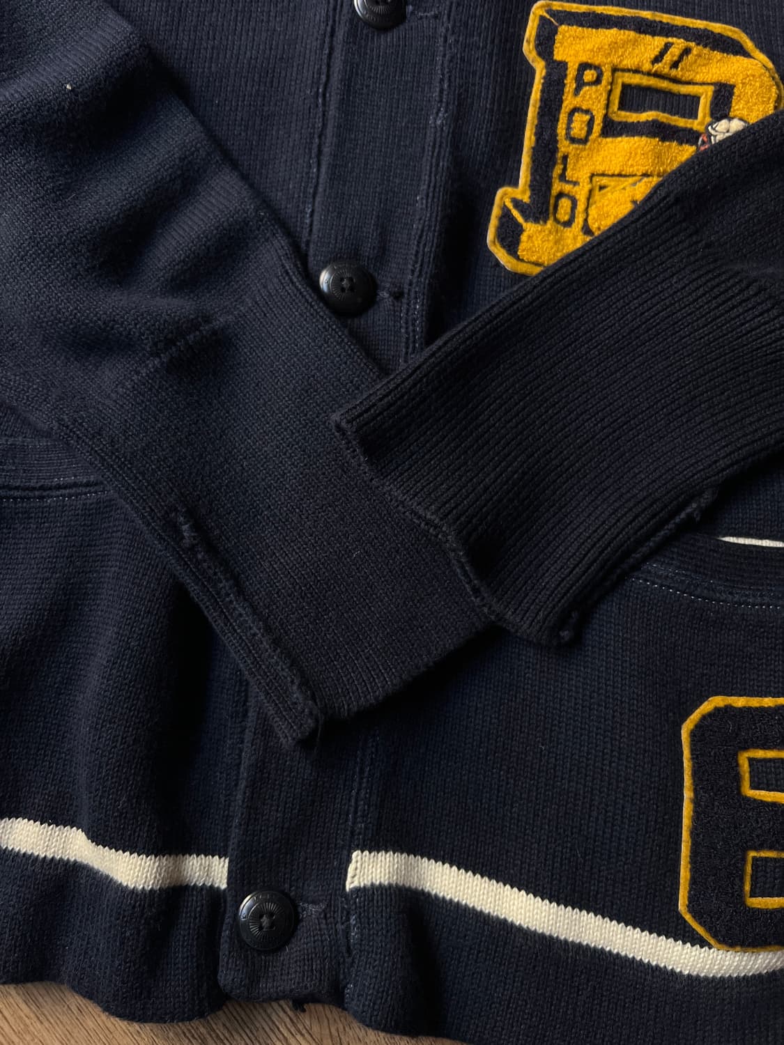 [2XL]폴로 랄프로렌 타이거 패치 네이비 레터맨 가디건 상품이미지6