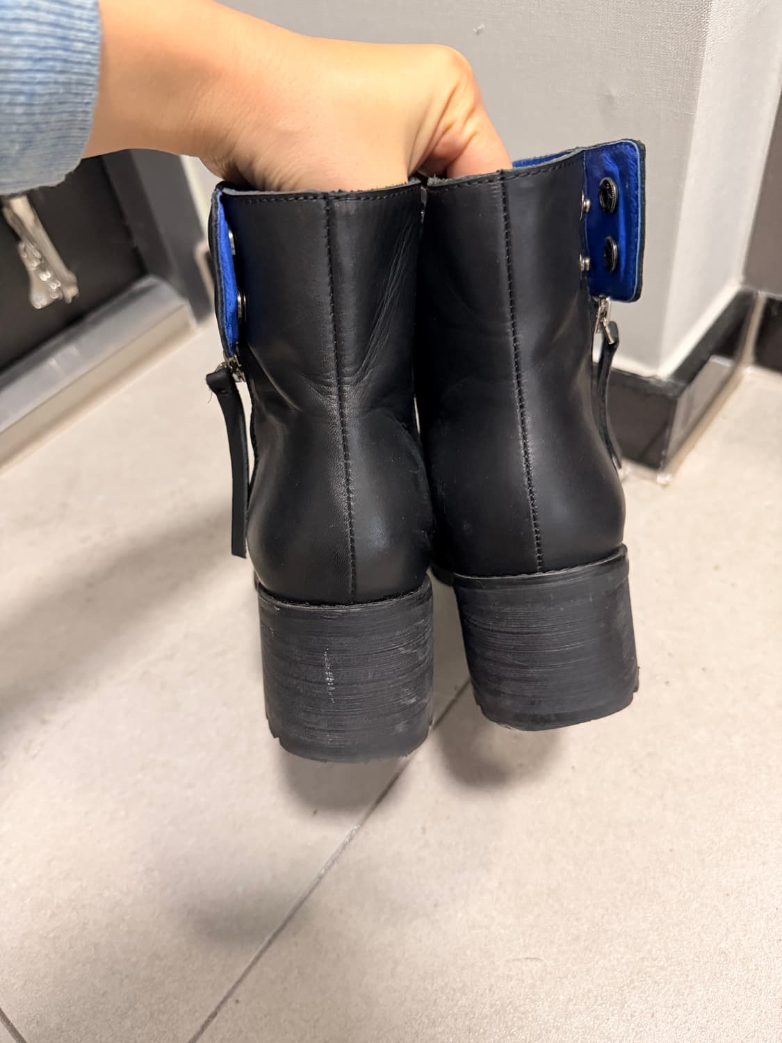 슈콤마보니 235 부츠 앵클 지퍼 상품이미지4