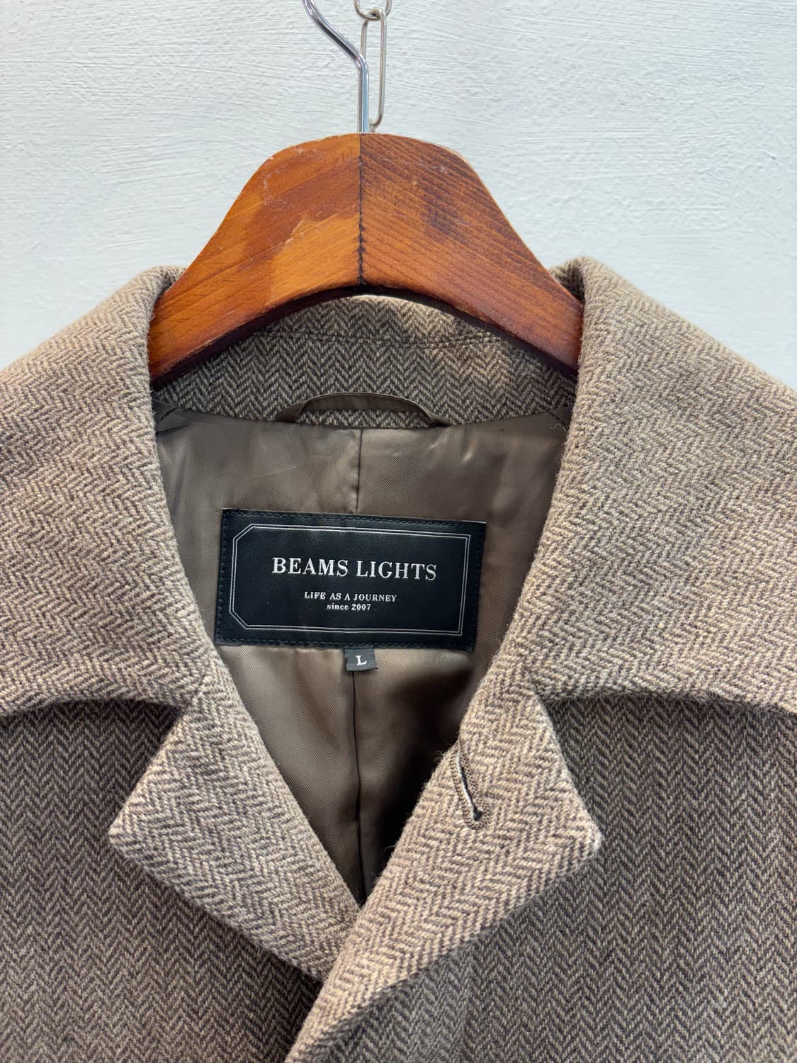 Beams 헤링본 코트 상품이미지4