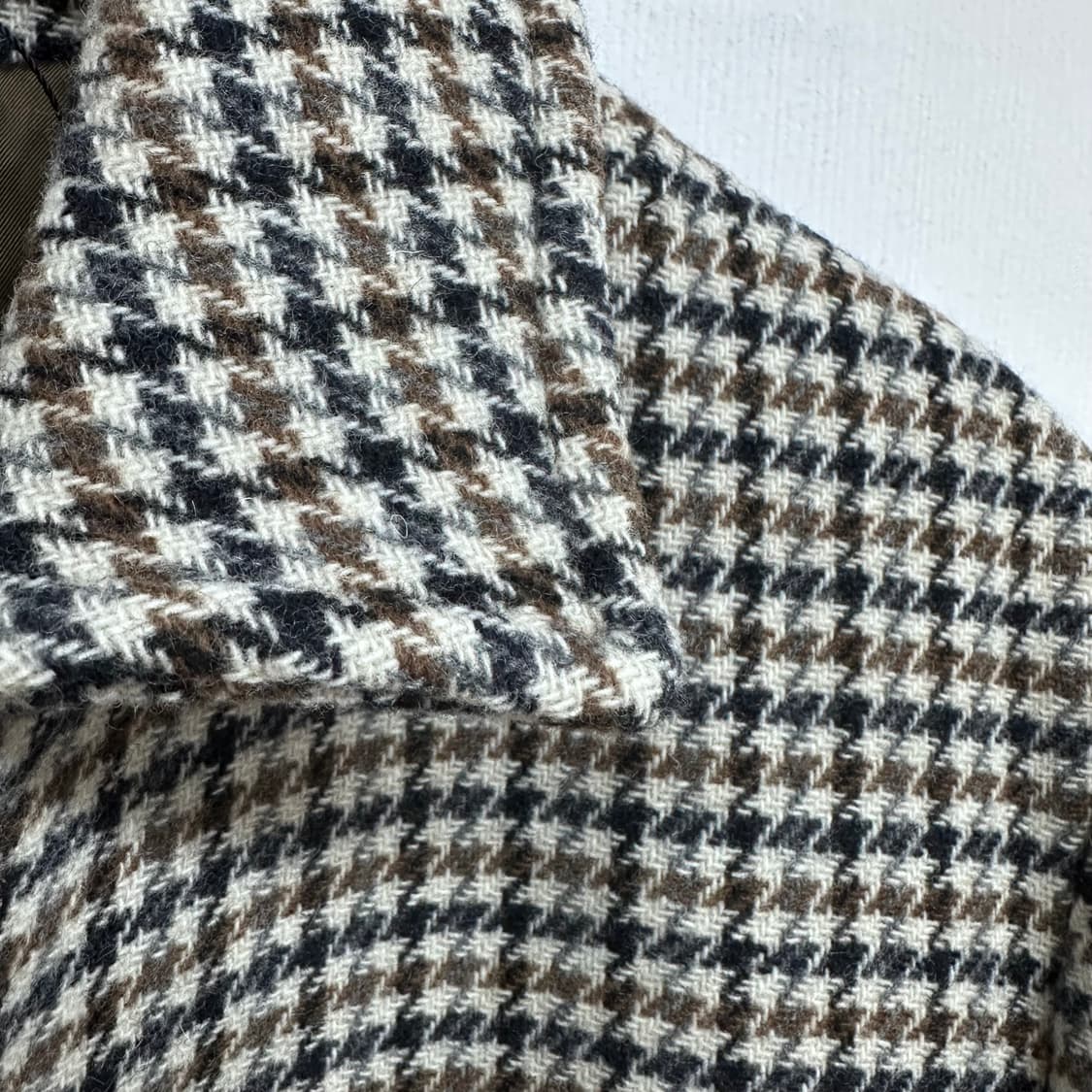 (새제품) 비이커 BEAKER 울 체크 코트 105 J12 상품이미지4