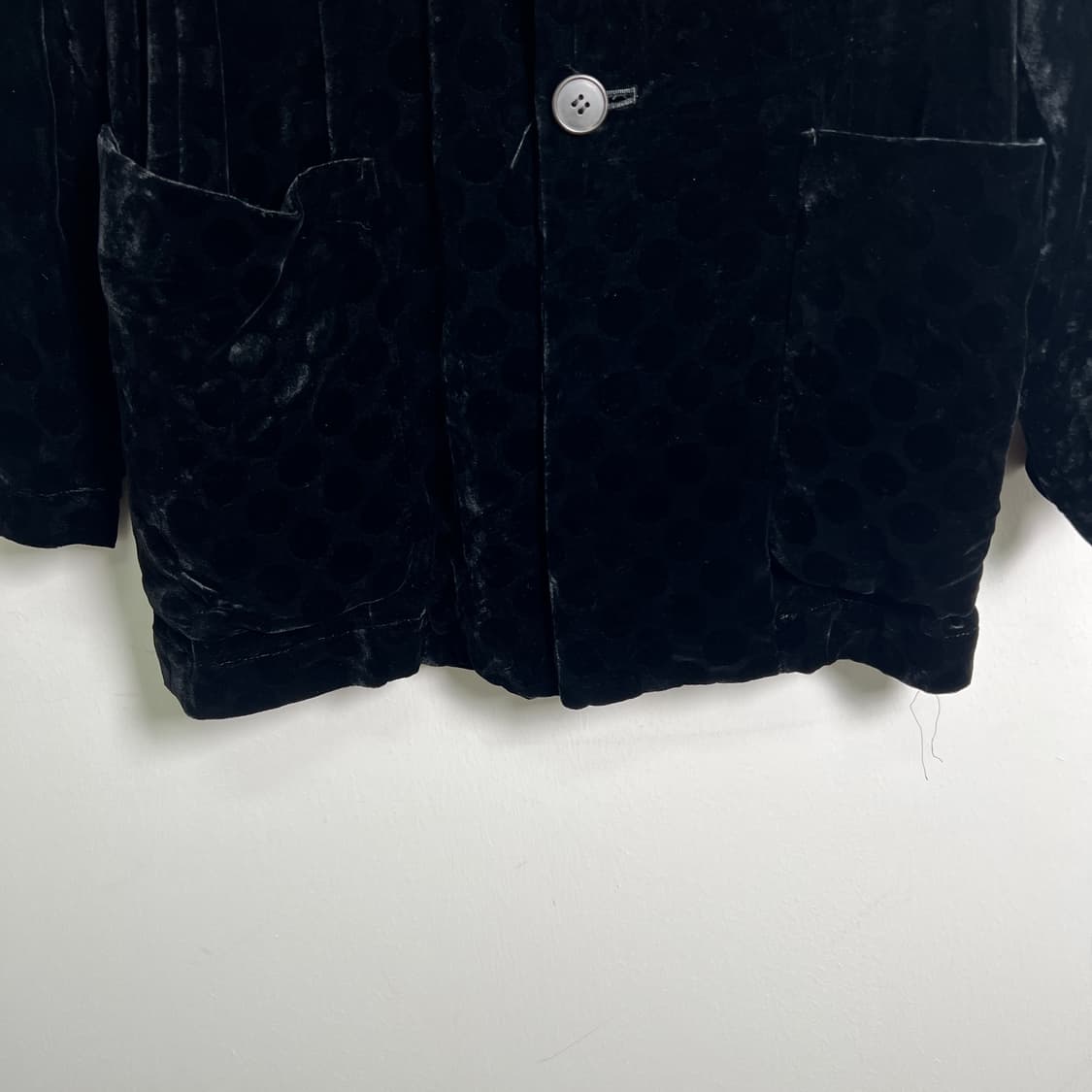 CDG 꼼데가르송 트리콧 블랙 벨벳 자켓  상품이미지5