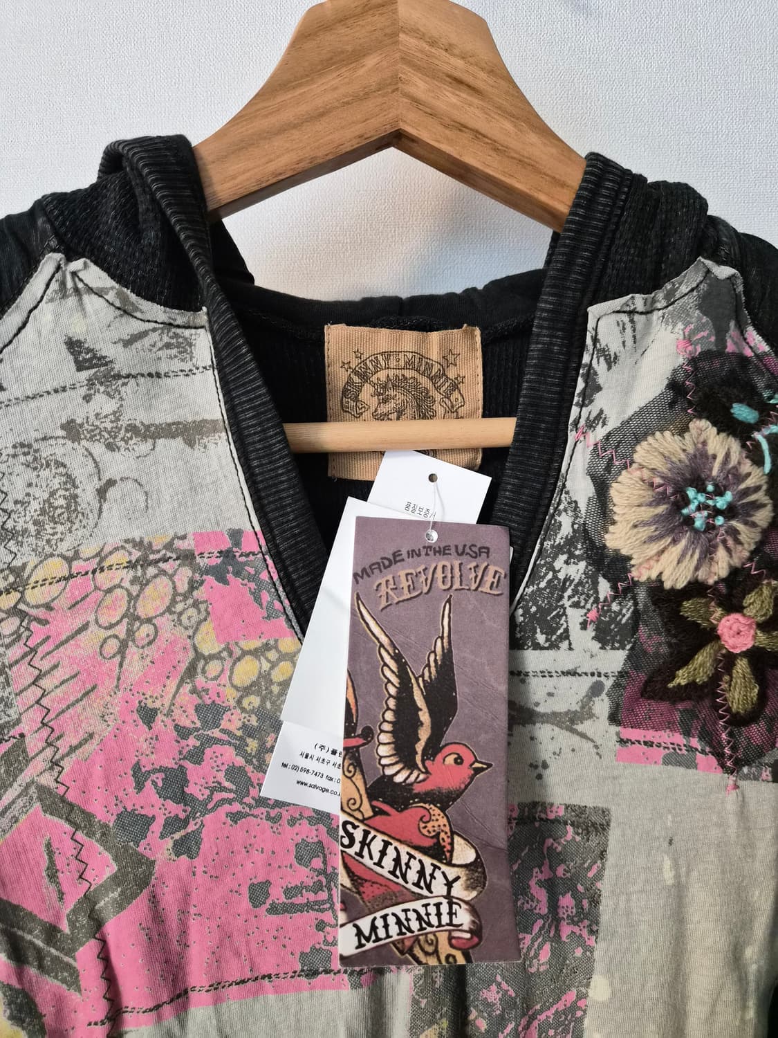 SKINNY MINNIE floral hooded long sleeve 상품이미지2