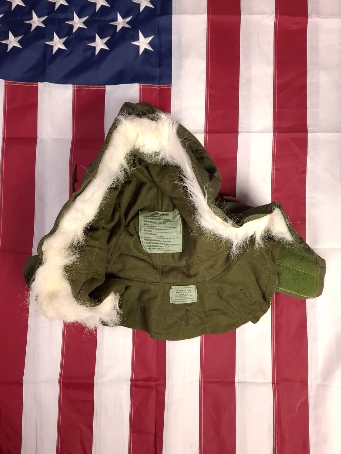 완전 새제품 오리지날 초기형 미군 M-65피쉬테일 개파카 스몰 풀셋트 상품이미지2