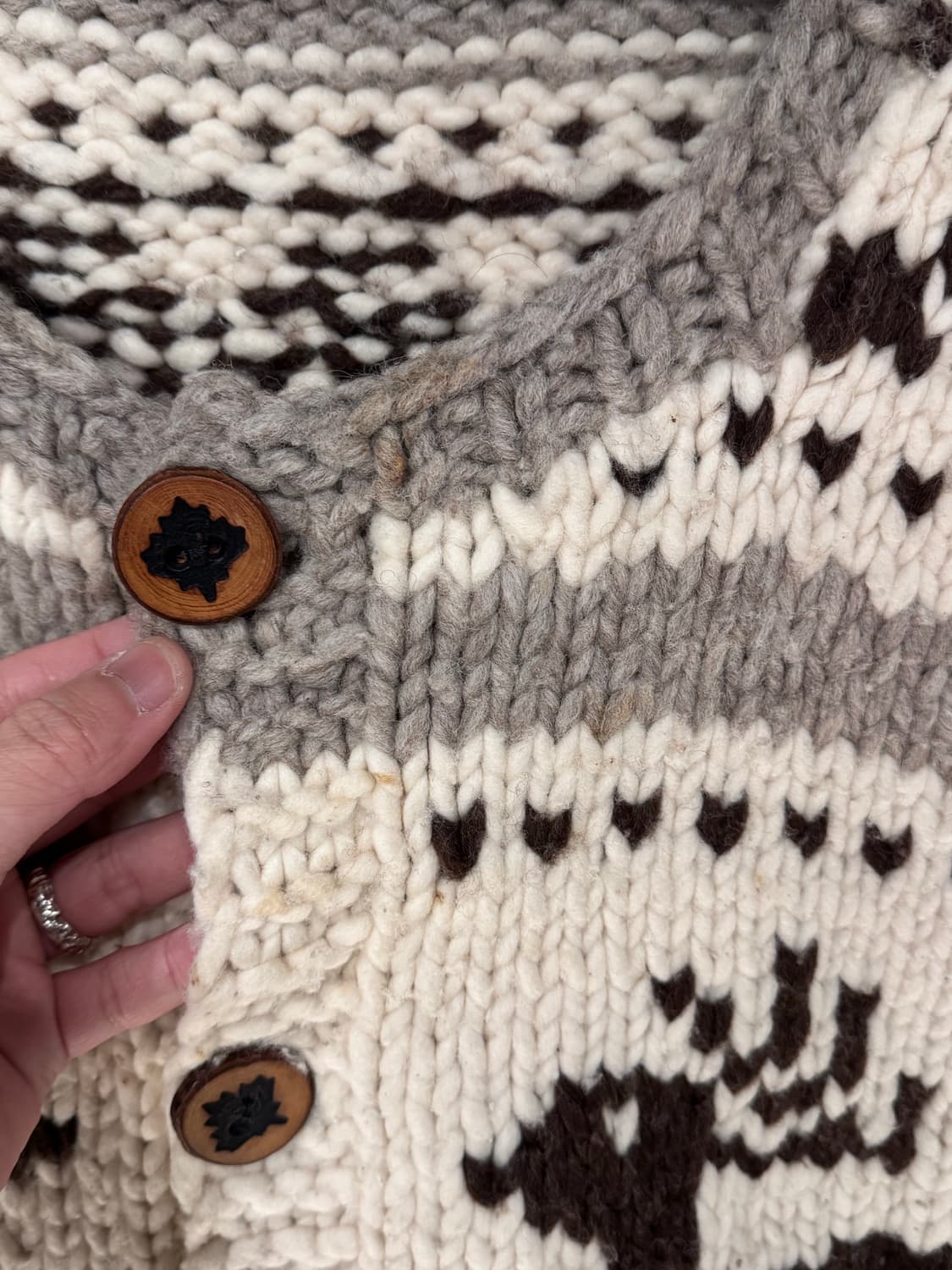 MARK 캐나다 노르딕 헤비울 코위찬 베스트  상품이미지6