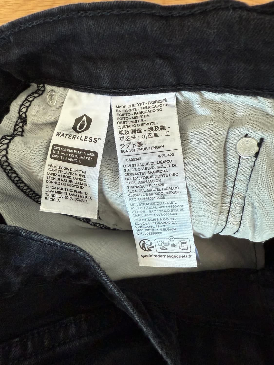 리바이스(Levi's) 512 블랭크탭 블랙 데님 상품이미지9