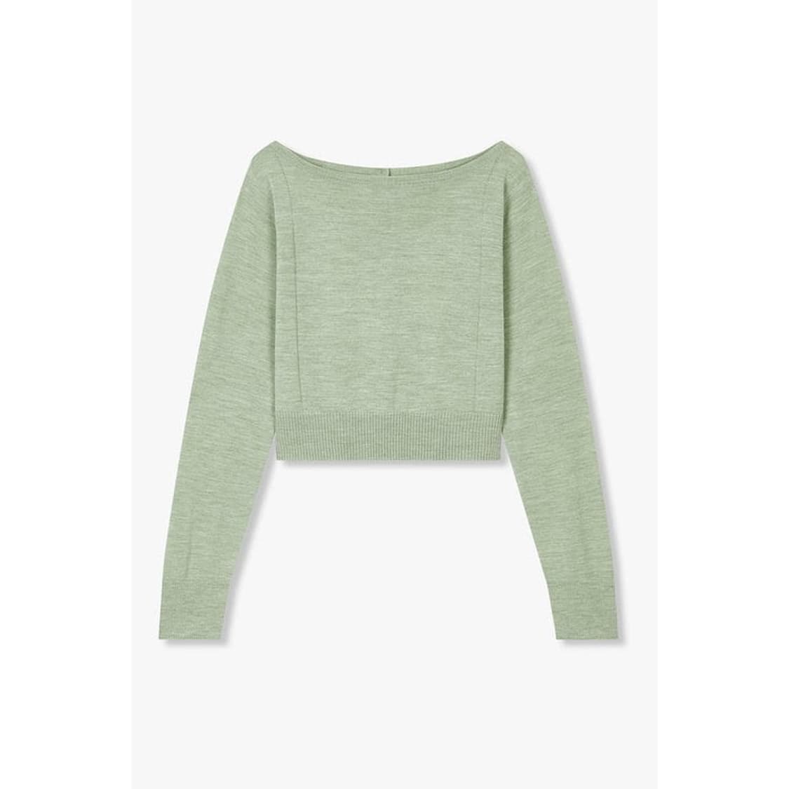 보브 vov 보트넥 크롭 니트 풀오버 상품이미지2