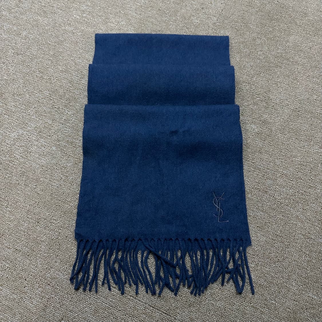 YSL 입생로랑 네이비 머플러 목도리 상품이미지2
