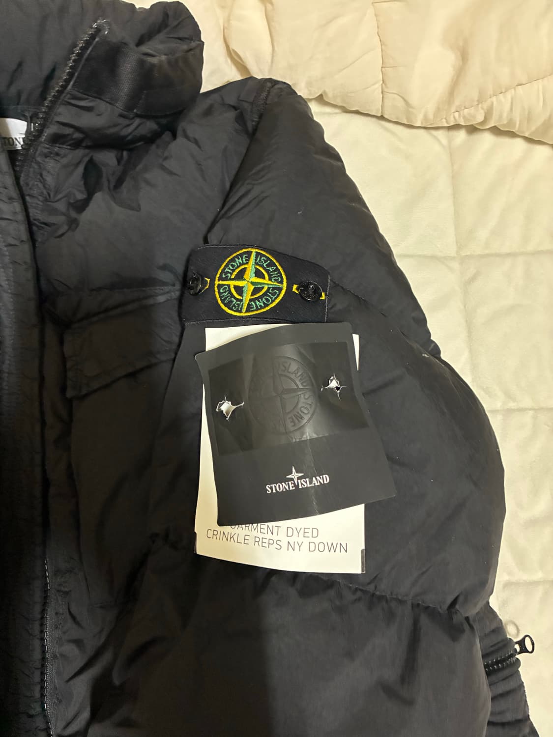 스톤아일랜드 크링클랩스 패딩 22fw L사이즈 새상품 상품이미지4