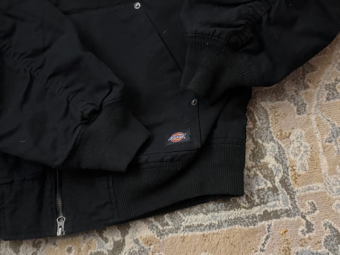 [디키즈] 가먼트 다이드 봄버 자켓 블랙 XL (데드스탁) 상품이미지3